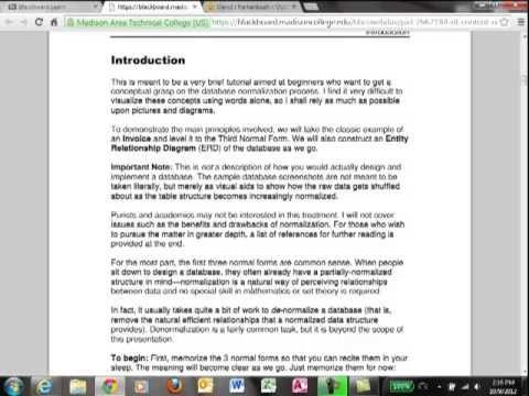 DB Design Normalization