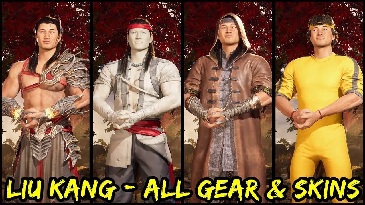 Liu Kang Showcase - All Gear & Skins (Definitive Edition) - Mortal Kombat 1