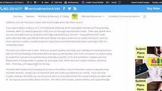 IECC 2018 Rescheck Web PDF Error Messages Now Repaired