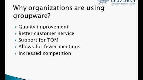 Groupware technology