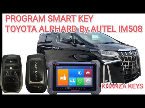 program smart key Toyota Alphard - YouTube