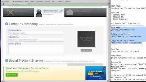 Creating an Email List in Aweber
