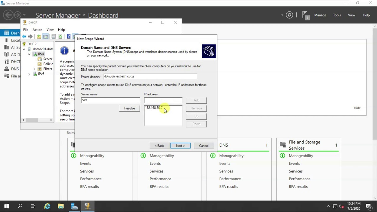 1.2. How to configure DHCP Server - YouTube