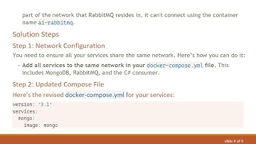 Resolving Connection Issues in Docker Compose with RabbitMQ and MongoDB