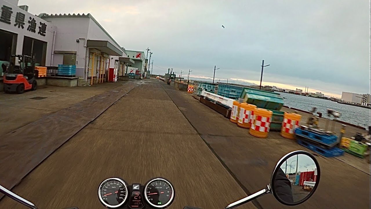 Quiet Sunset Ride in a Japanese Fishing Harbor 🇯🇵 | CB1300