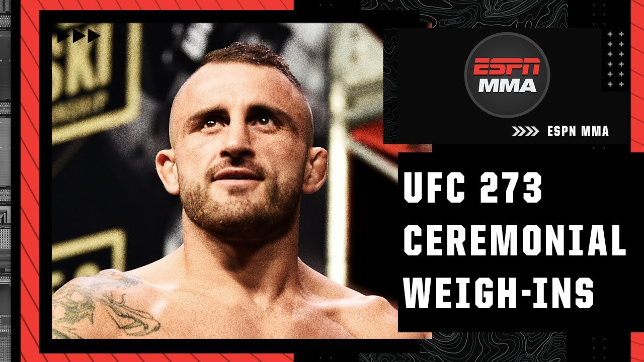 UFC 273 Ceremonial Weigh-Ins ESPN MMA
