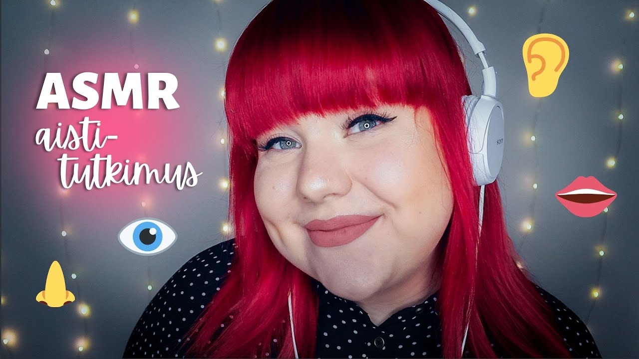 ASMR KLINIKKA 📝 AISTITUTKIMUS ROLEPLAY 👁👂👃👄 Kutkuttelevia ääniä, personal attentionia ja kuiskintaa