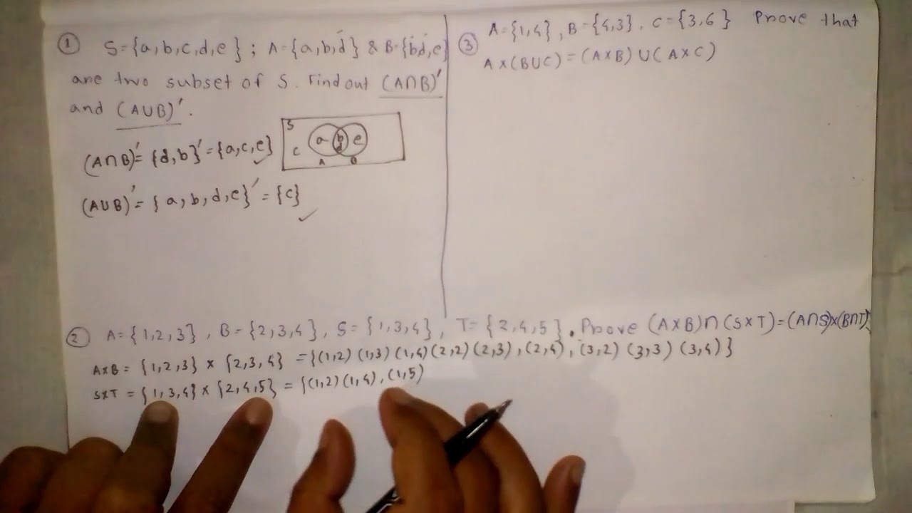 13 Problem Introduction on Set Theory - YouTube