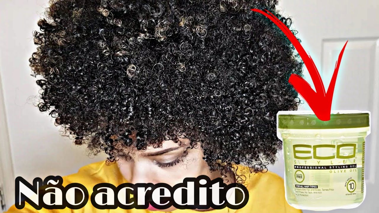 Finalização com eco gel em cabelo crespo || DJAMILA MONTEIRO