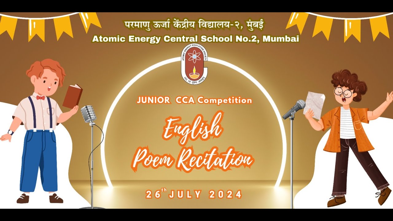 CCA ENGLISH RECITATION CLASS 6 to 8 - YouTube