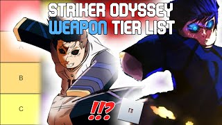 Striker Odyssey Weapon Tier List | Roblox Tier Lists