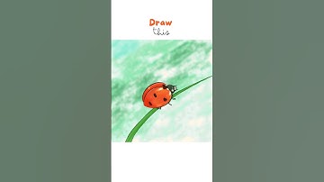 How to draw ladybug #digitalart #procreate #2danimation #shorts