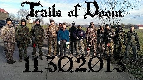Trails of Doom 11.30.2013 Full Game 1 Woodsball Paintball Outlaw Capture the Flag FPS