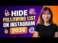 How to Hide Following List on Instagram in 2026 (The ONLY Real Way!)