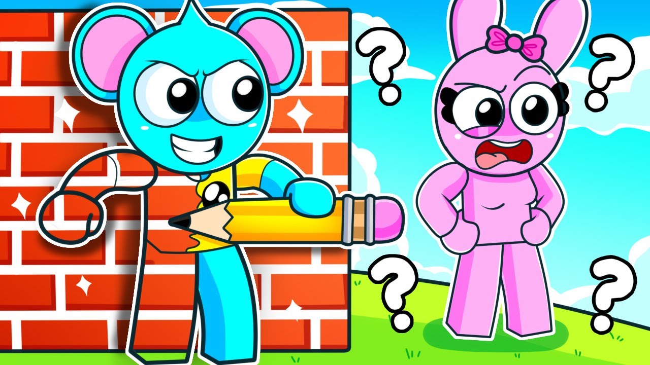 Todo lo que DIBUJO Aparece en el ESCONDITE de Roblox! (sprunki) ✏️