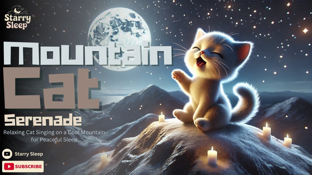 Mountain Cat Serenade: Relaxing Cat Singing on a Cool Mountain for Peaceful Sleep | 