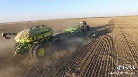 Seeding AAC Redberry wheat