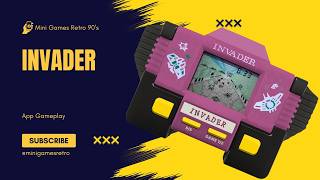 Invader Mini Games Retro 90s Gameplay - Handheld lcd mini game Paraguai alarm clock screenshot 1