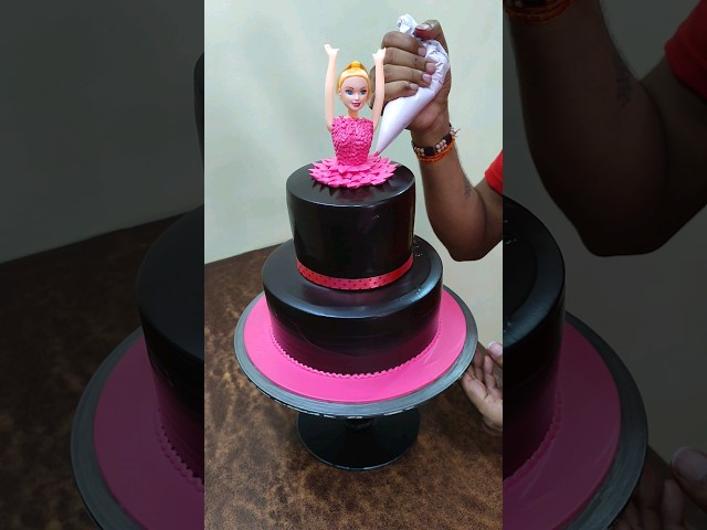 New Look Step Chocolate Doll Cake design #shorts #viral class=