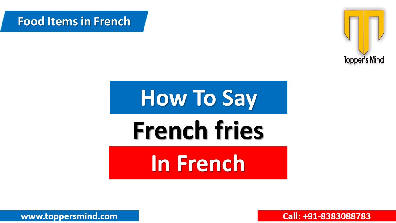 French fries in french YouTube