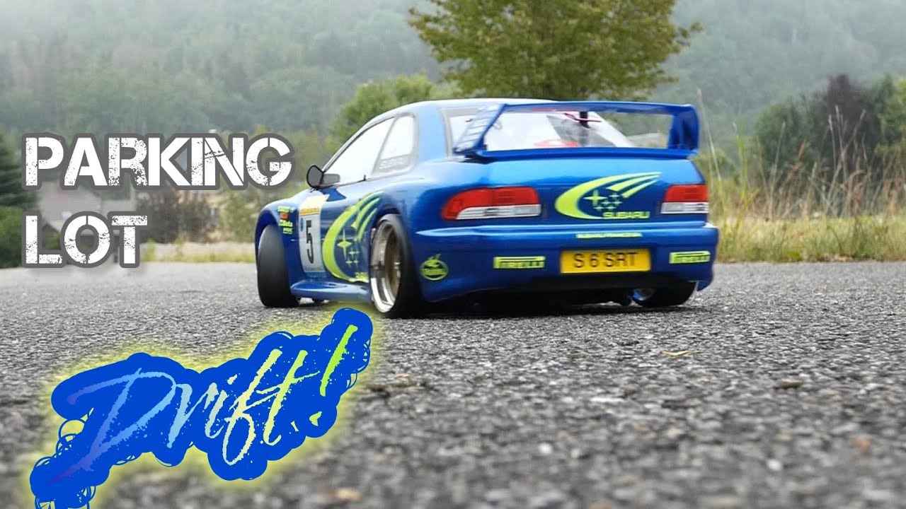 Parking-Lot Drift | Tamiya TT02 rwd Subaru Impreza #rc #brushless #tamiya #drift dr