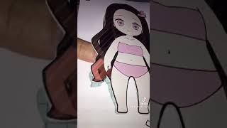 Demon Slayer Paper Doll Anime Mainan Nostalgia