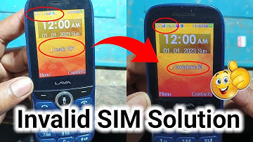 Lava A5 invalid sim problem