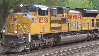 UP 8388 Employee Assistance Program Leading A WB Z Train Rochelle IL 5/4/24