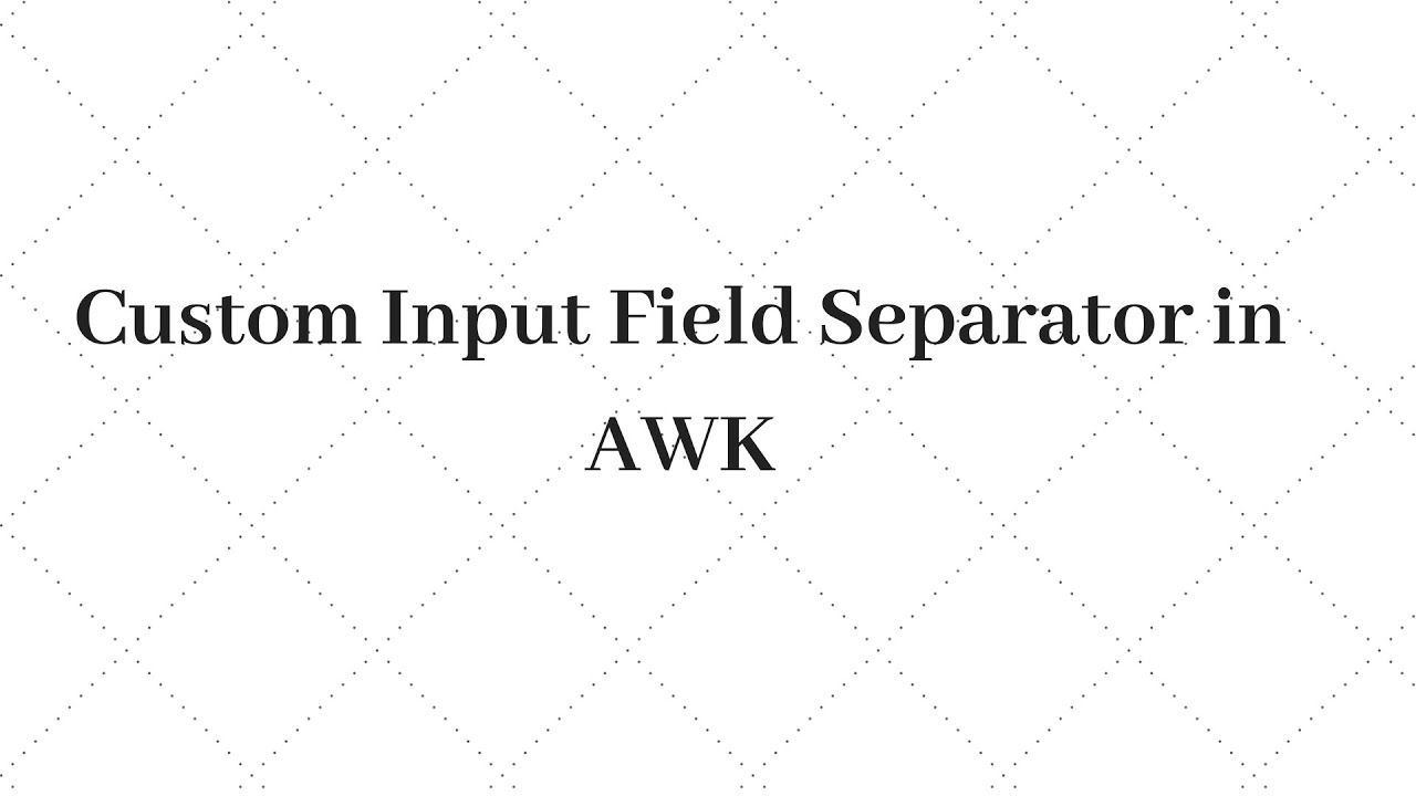 Awk Multiple Separator