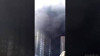 Пожар в Москве на ул. Красная Сосна