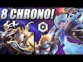 8 CHRONO in RANKED! - TFT Teamfight Tactics Galaxies Guide BEST SET 3.5 COMP 10.12 Patch Strategy