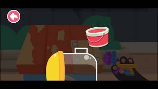 baby panda's house cleaning | baby bus game | baby game screenshot 5