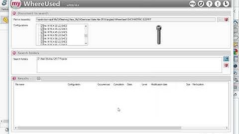 myCADtools: WhereUsed - SOLIDWORKS Productivity Tools