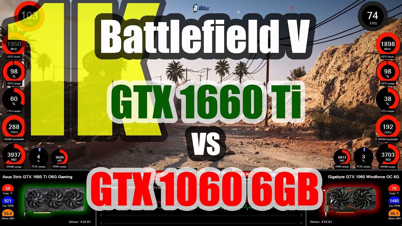 Gtx 1060 vs 1660
