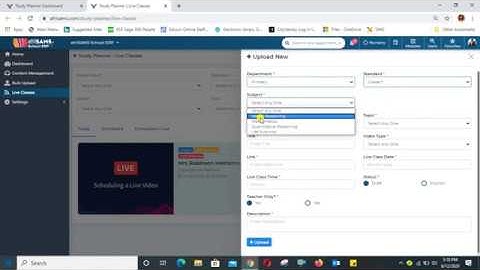 e-Learning and Live Class in afriSAMS School ERP
