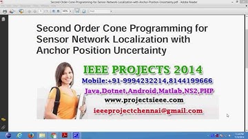 Second Order Cone Programming for Sensor Network Localization with Anchor Position Uncertainty