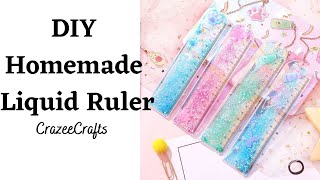 DIY Homemade Liquid Ruler | Easy School supplies DIY ideas | How to |Paper crafts | CrazeeCrafts