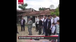 Bu köyde damat olmak çok zor!Eskişehir'in Sivrihisar ilçesi Karadat köyündeki düğünde, Resimi