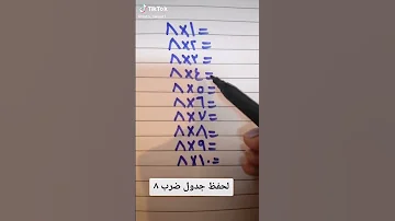 جدول الضرب حفظ جدول الضرب بثانيه واحده جدول ضرب بأبسط طربقه جدول ضرب الثمانيه8 