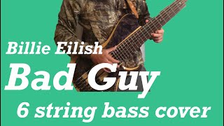Billie Eilish - Bad Guy - 6 string bass overdubbing - ビリーアイリッシュ -バッドガイ - ツインベースカバー