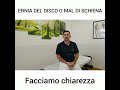 Ernia del disco o mal di schiena ?