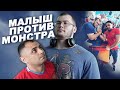 Kid vs Giant! Сhampion biceps curl vs armwrestler! WITH ENG SUBS