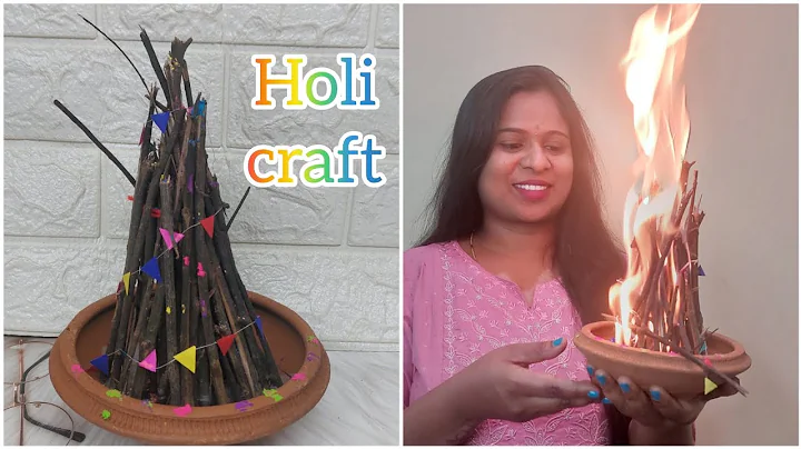 DIY Holi Dahan Decoration ideas || Holi special Candle craft || Handmade craft ideas