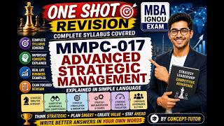 MMPC-017 Advanced Strategic Management | One Shot Revision 🔥 | Complete IGNOU MBA Exam Preparation