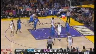 lakers vs magic game 2 nba finals.. kobe 29 points.. overtime game.. watch buzzer scare!!