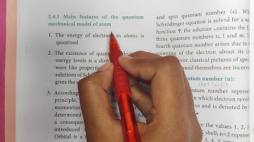 Main features of Quantum mechanical model of atom | Class 11 Chemistry | In tamil |