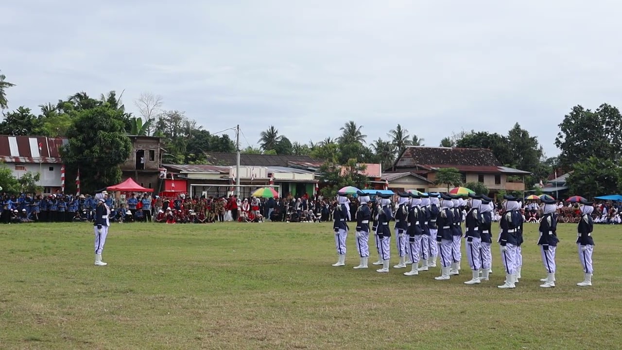 Persembahan Paskibra SMAN 9 Bulukumba di hari 17 Agustus ke 80