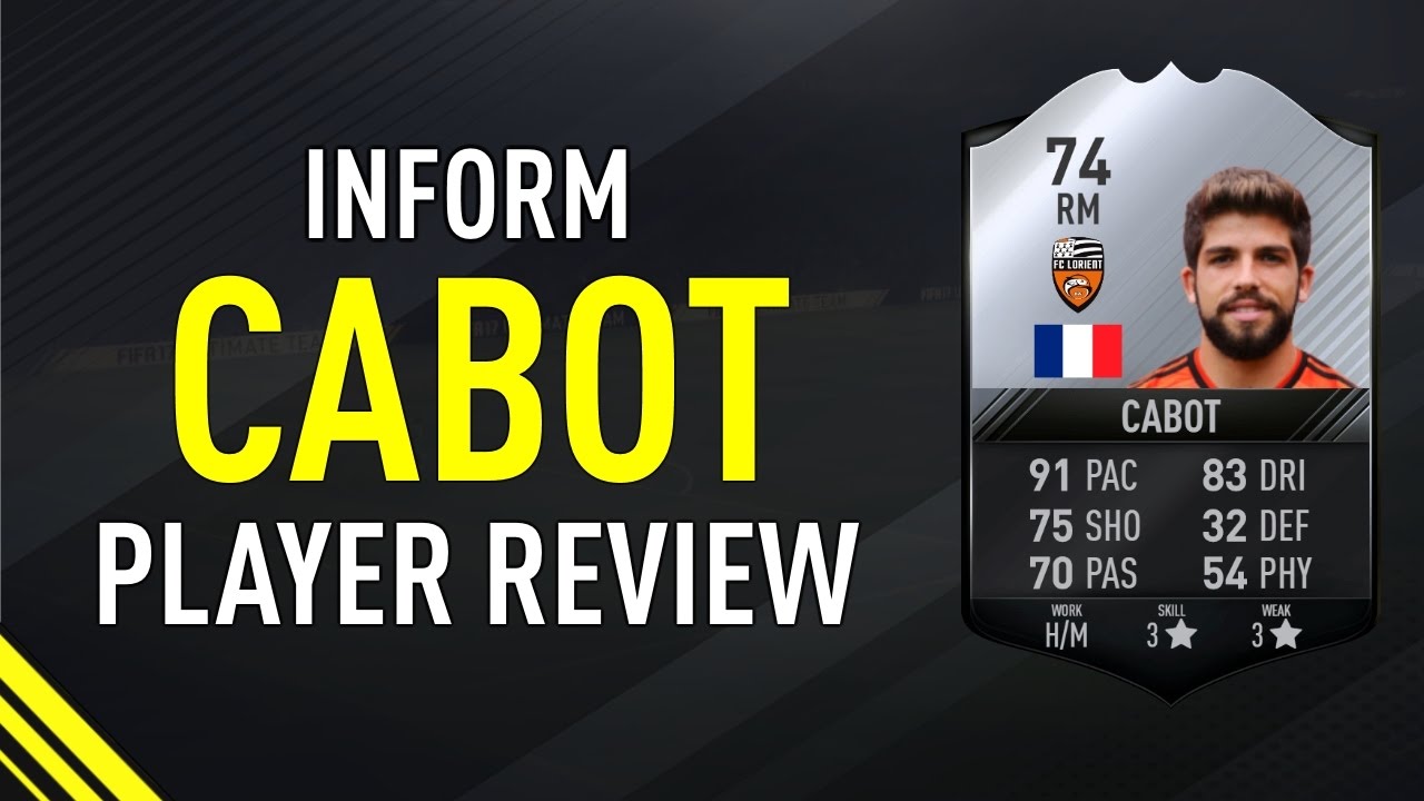 FIFA 17 INFORM CABOT (74) PLAYER REVIEW