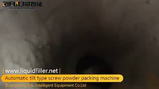 Automatic tilt type powder packing machine