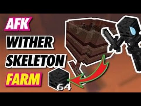 Making A Wither Skeleton Farm In Minecraft Survival - YouTube